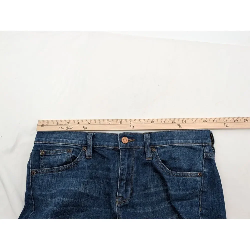 J Crew Selvedge Matchstick Dark Wash Denim Size 29 Casual Comfort Errands Staple